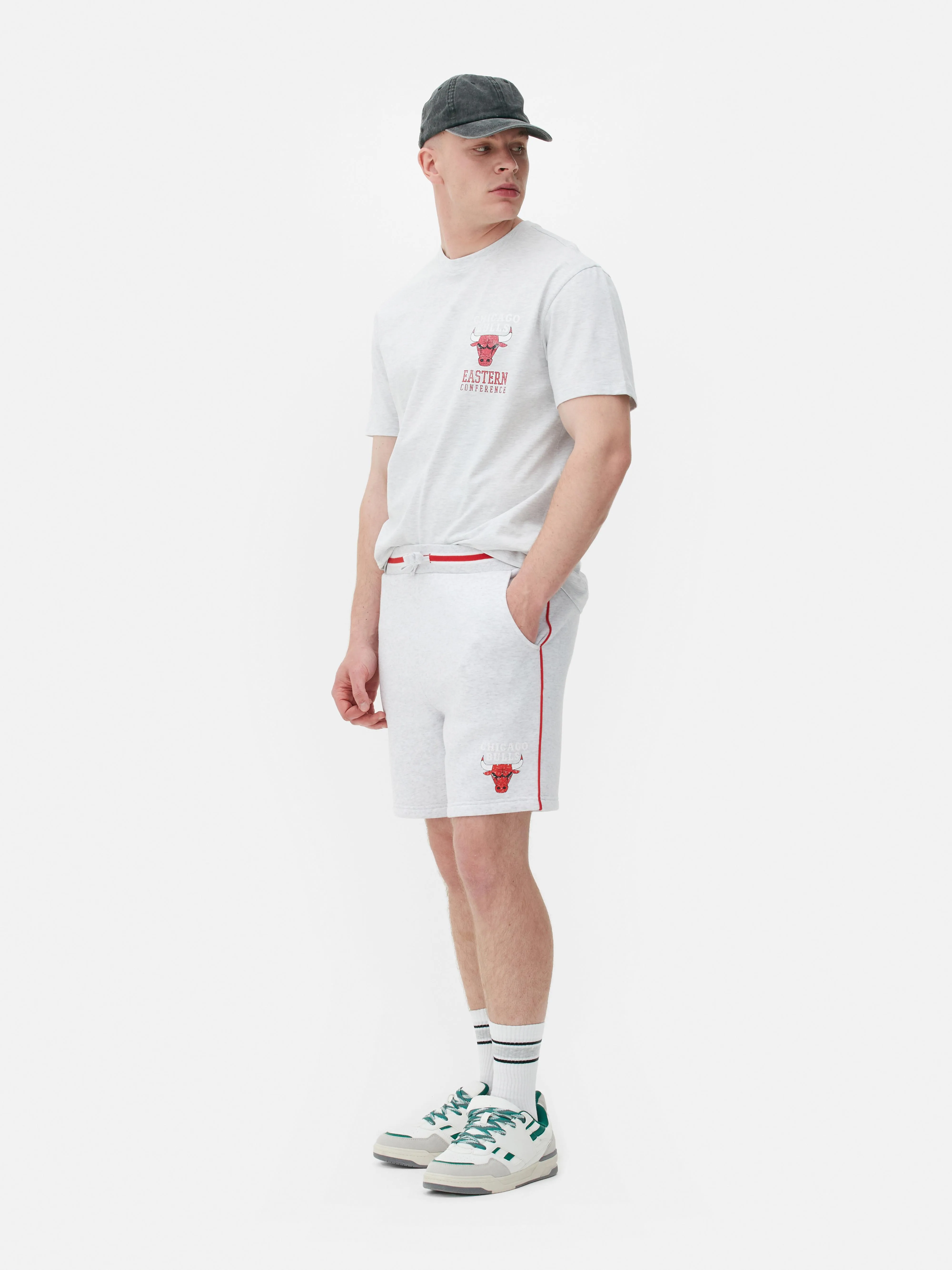 Pantalones cortos a rayas de los Bulls de la NBA
