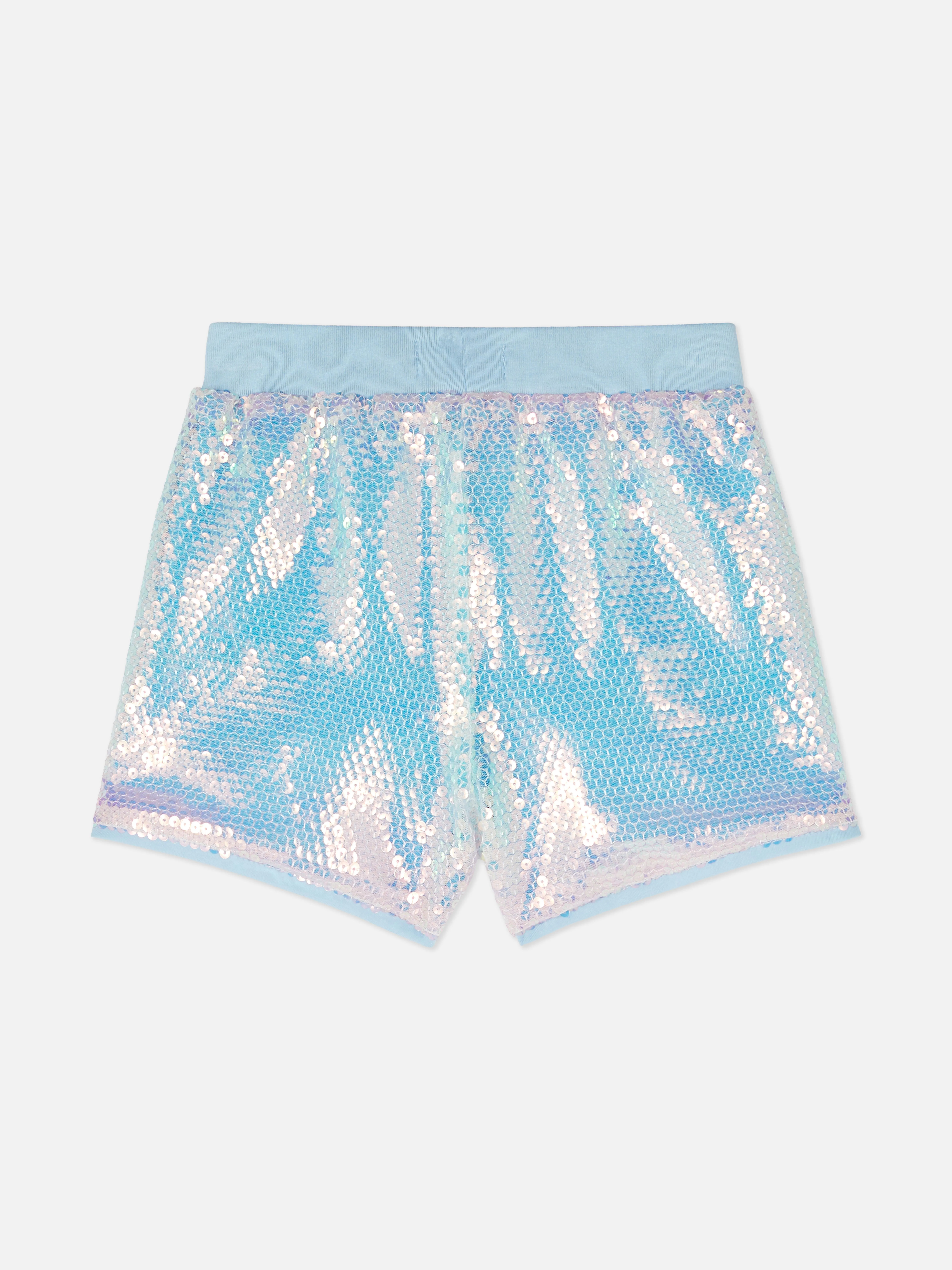 Pantalones cortos de lentejuelas iridiscentes