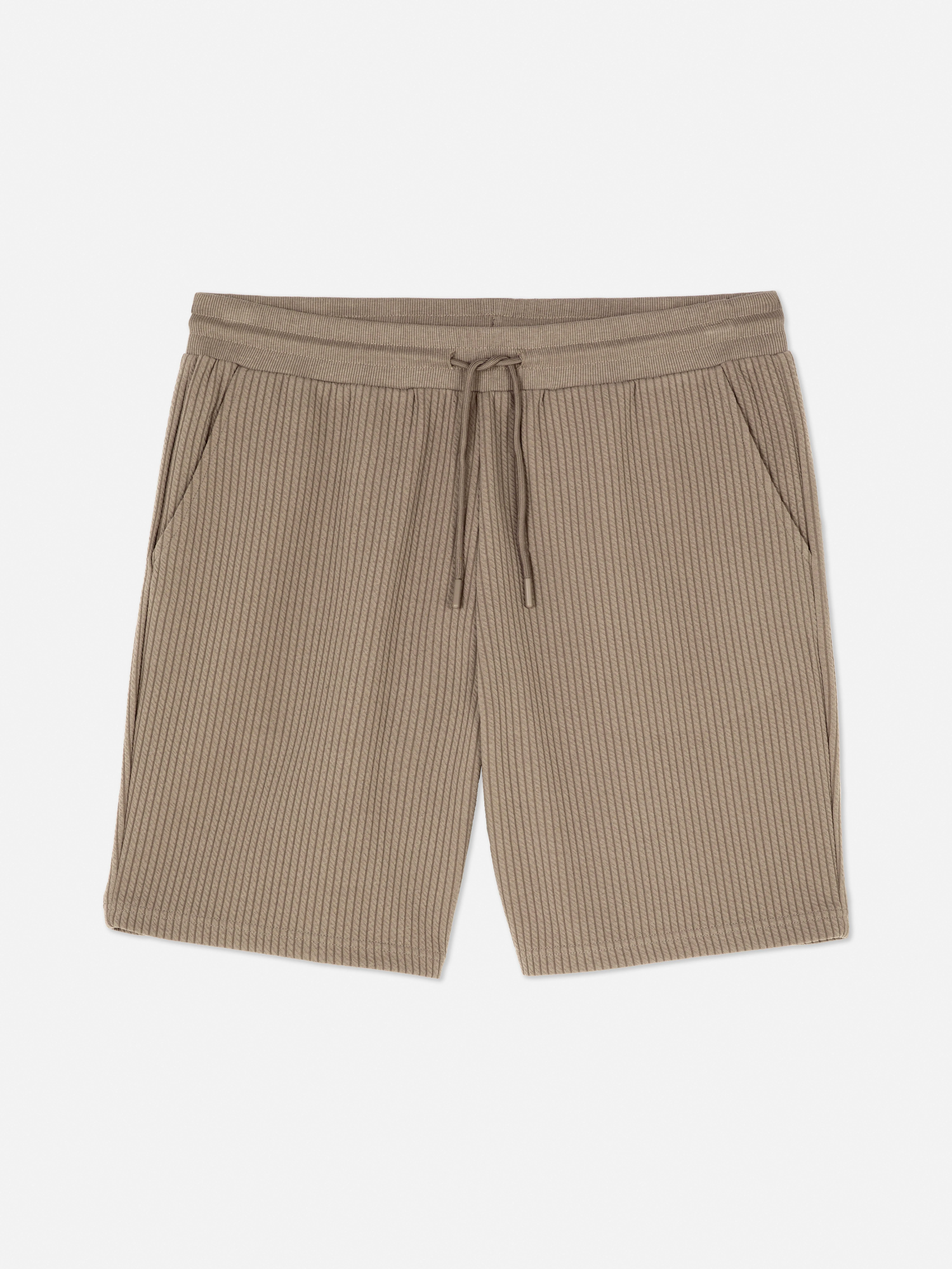 Pantalones cortos de pijama acanalados
