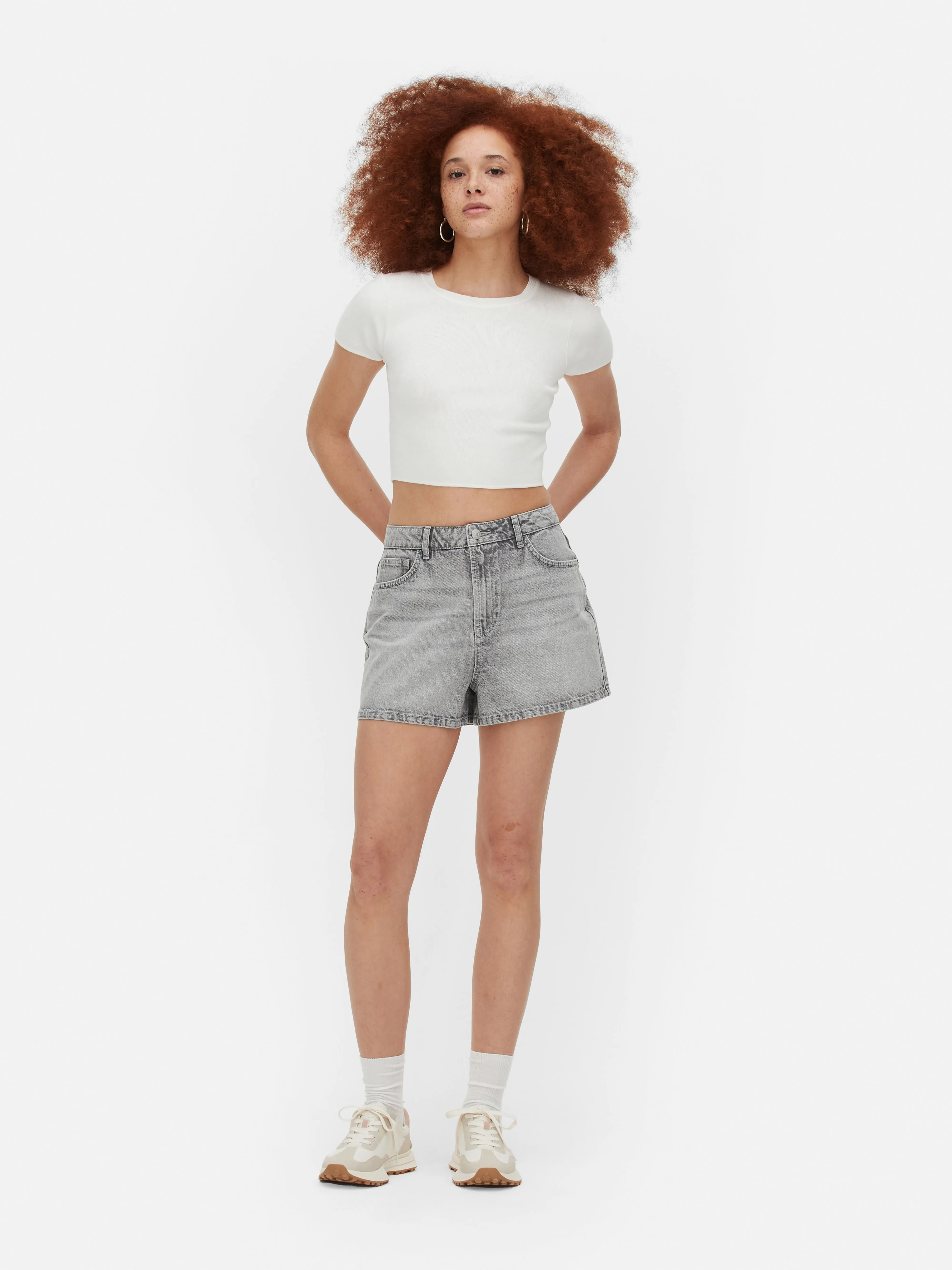 Pantalones cortos de talle alto