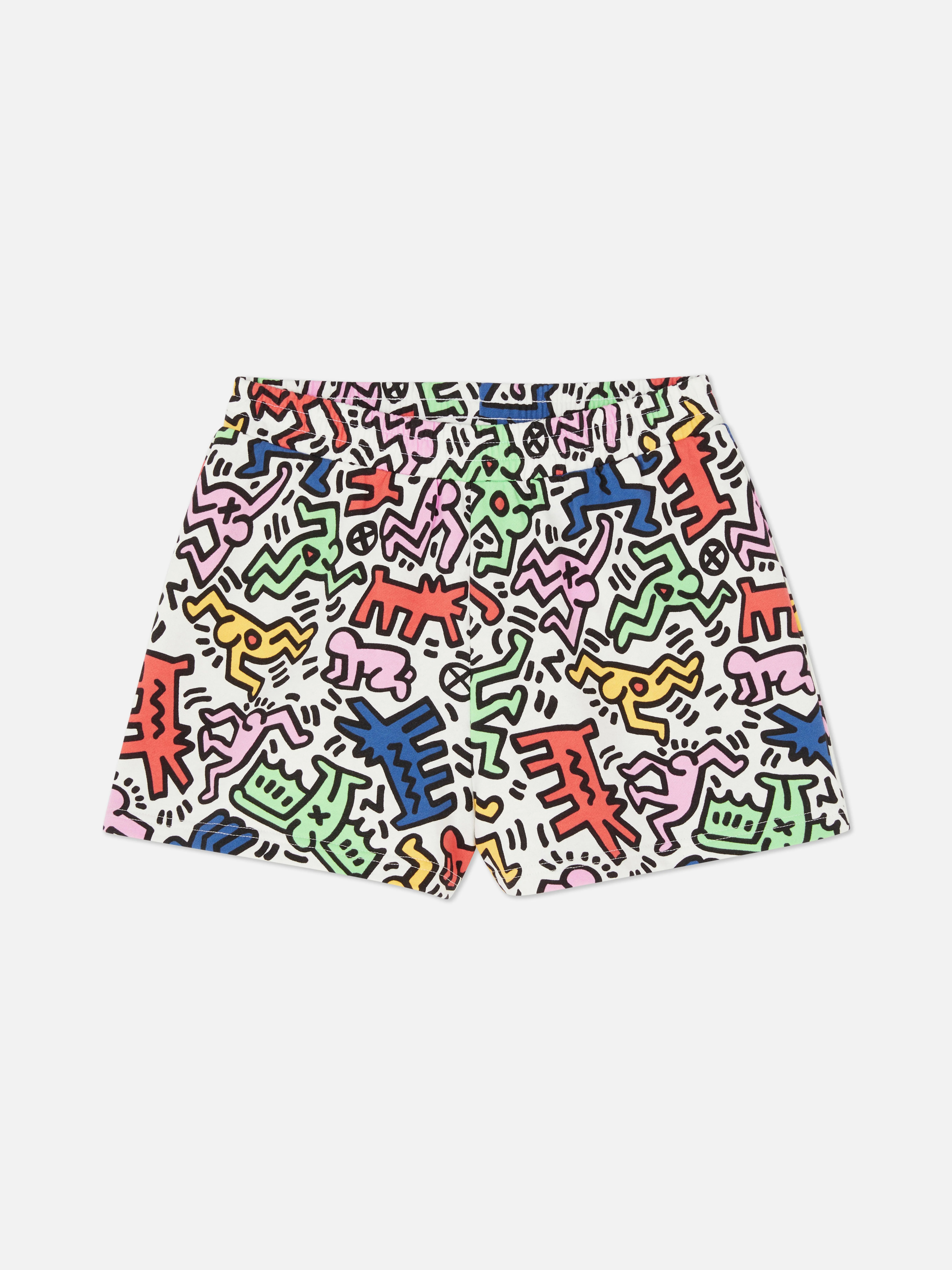 Pantalones cortos estampados de Keith Haring