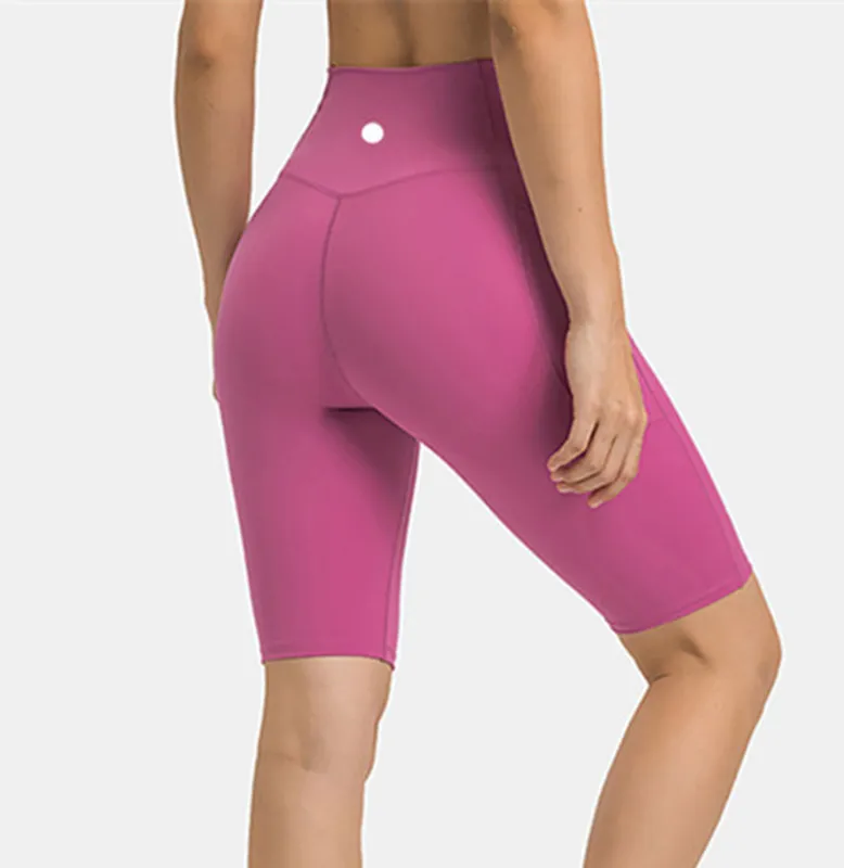 Pantalones cortos para mujer de yoga deportes sin costura de quinta cintura cruzada pantalones de golf shorts de playa corriendo