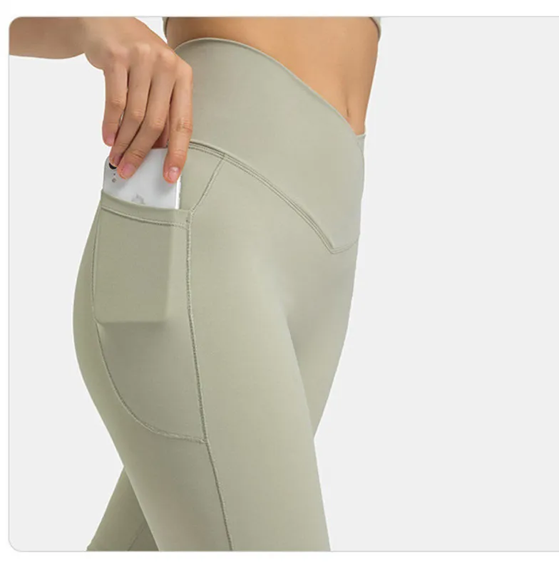 Pantalones cortos para mujer de yoga deportes sin costura de quinta cintura cruzada pantalones de golf shorts de playa corriendo