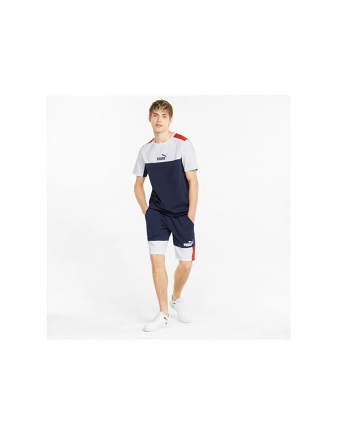 Pantalones cortos Puma Essentials+ Block Hombre Blue