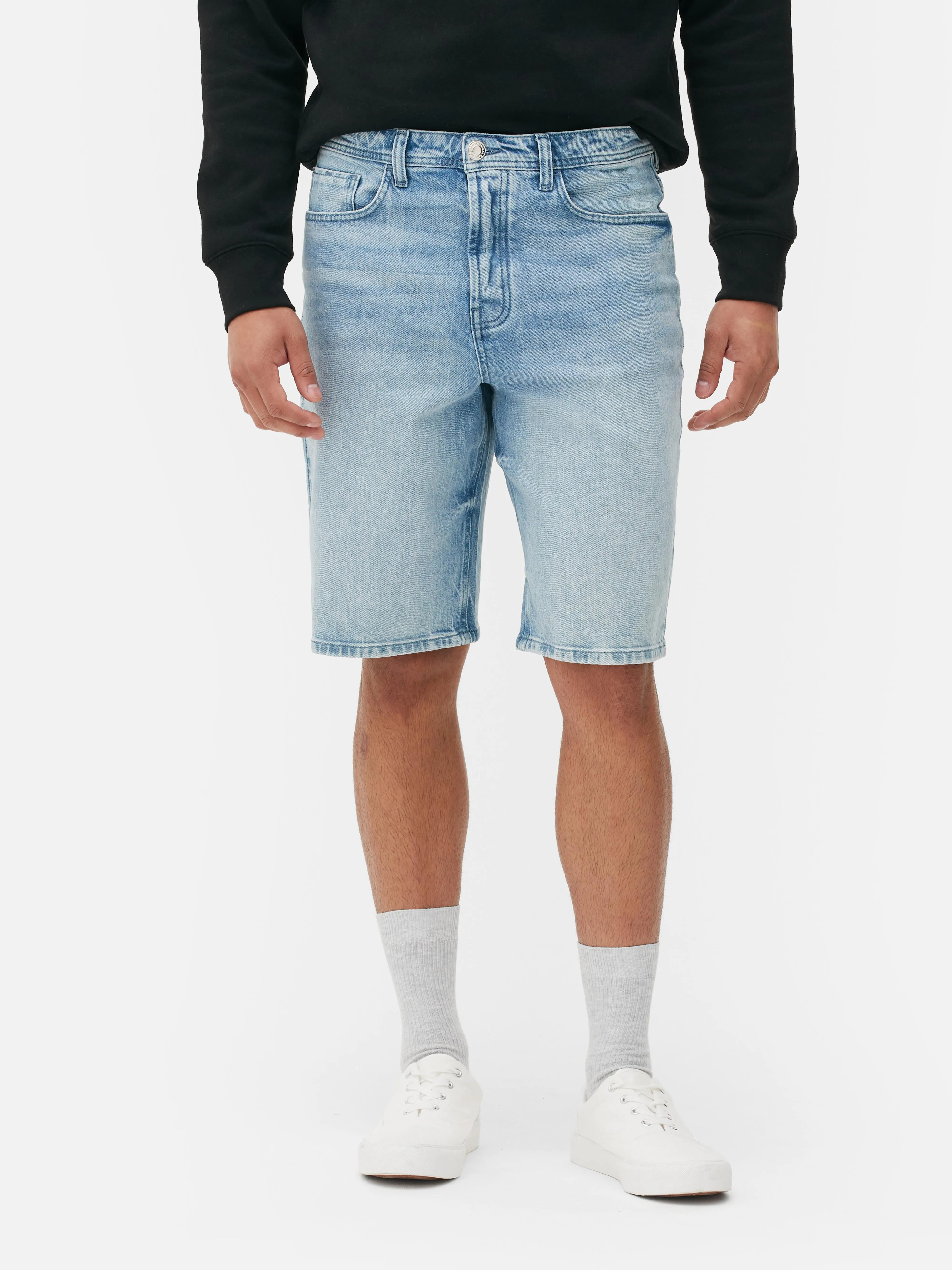 Pantalones cortos vaqueros de diseño largo