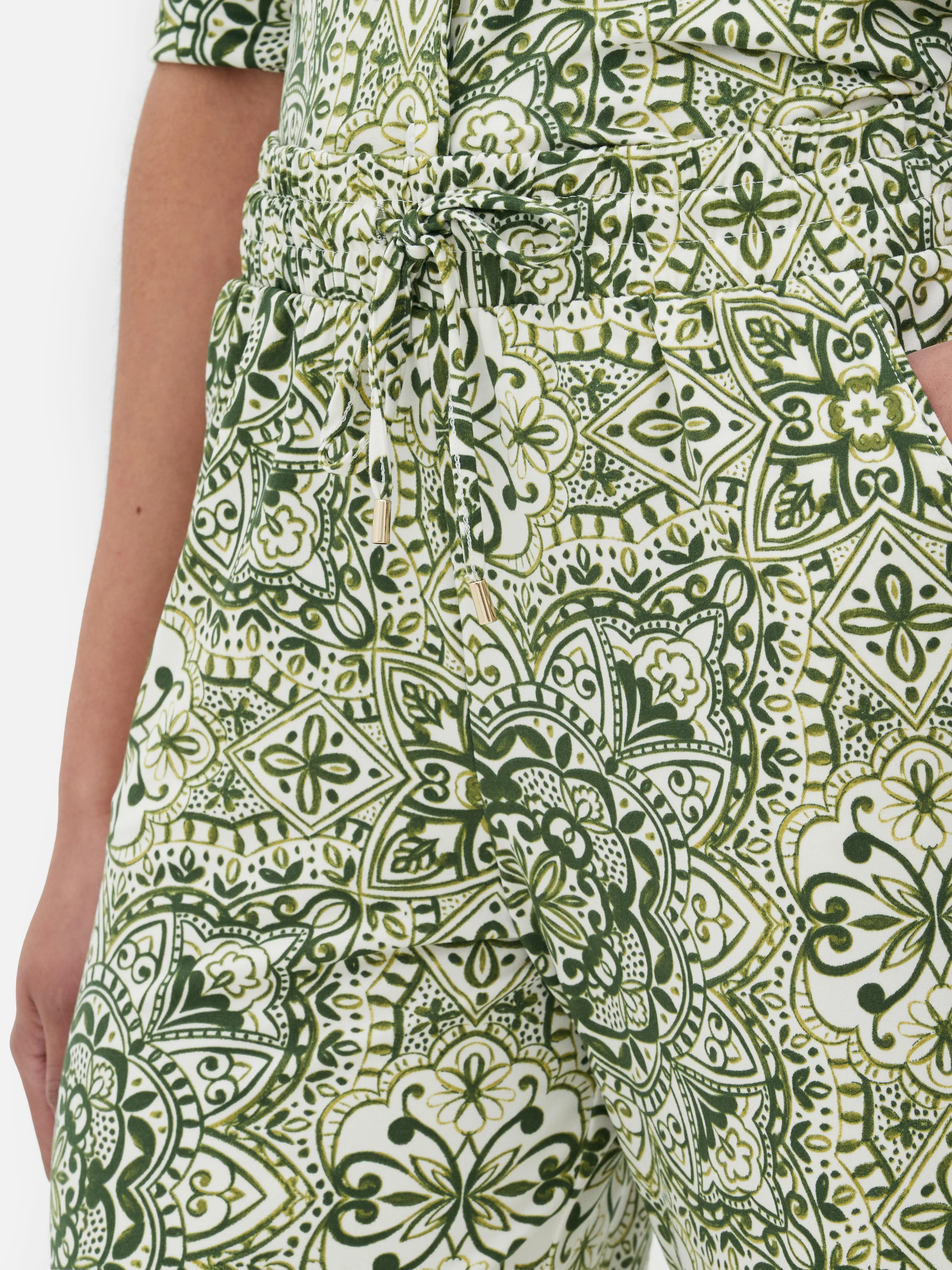 Pantalones de pijama con estampado de cachemira