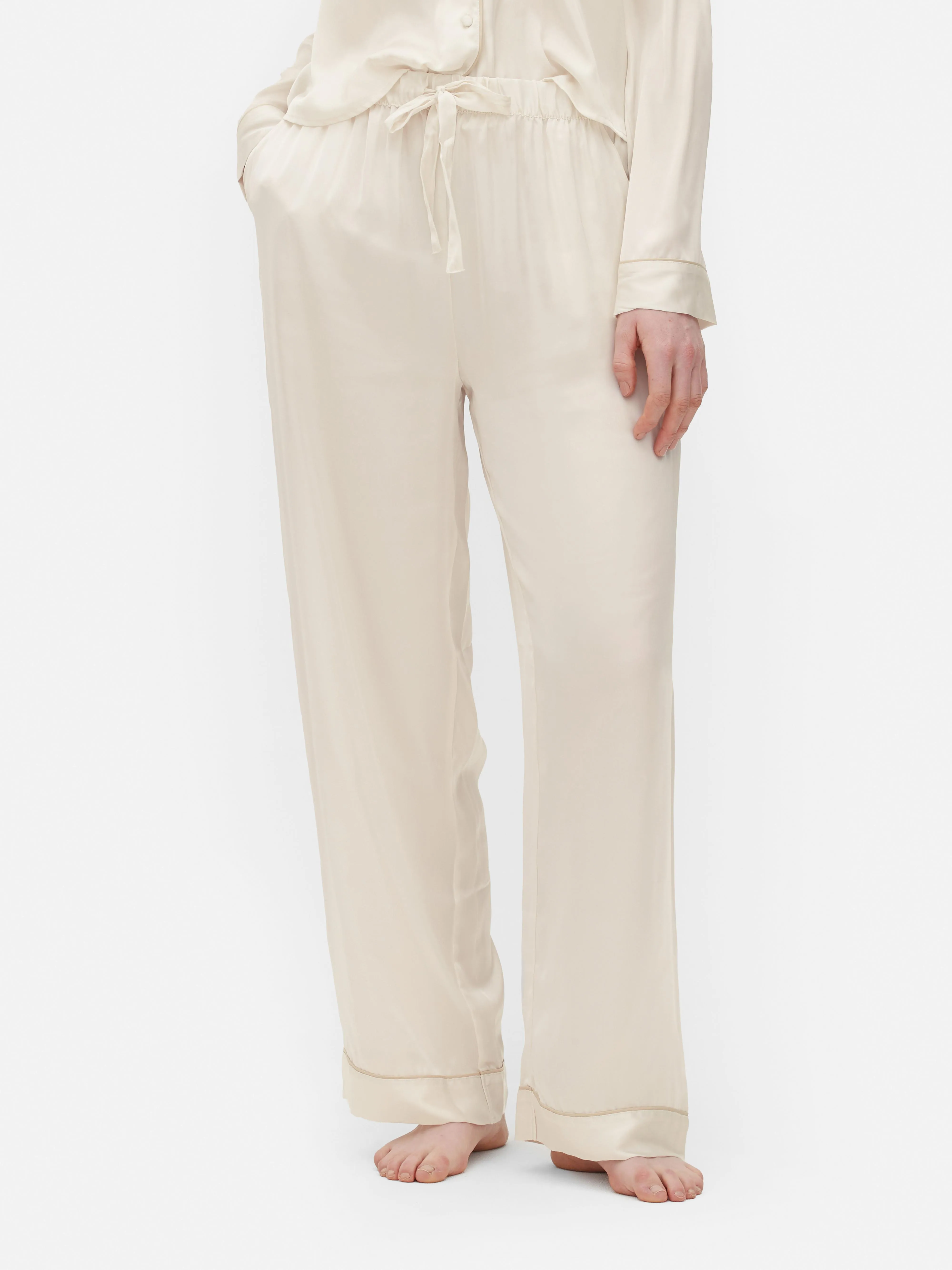 Pantalones de pijama de satén