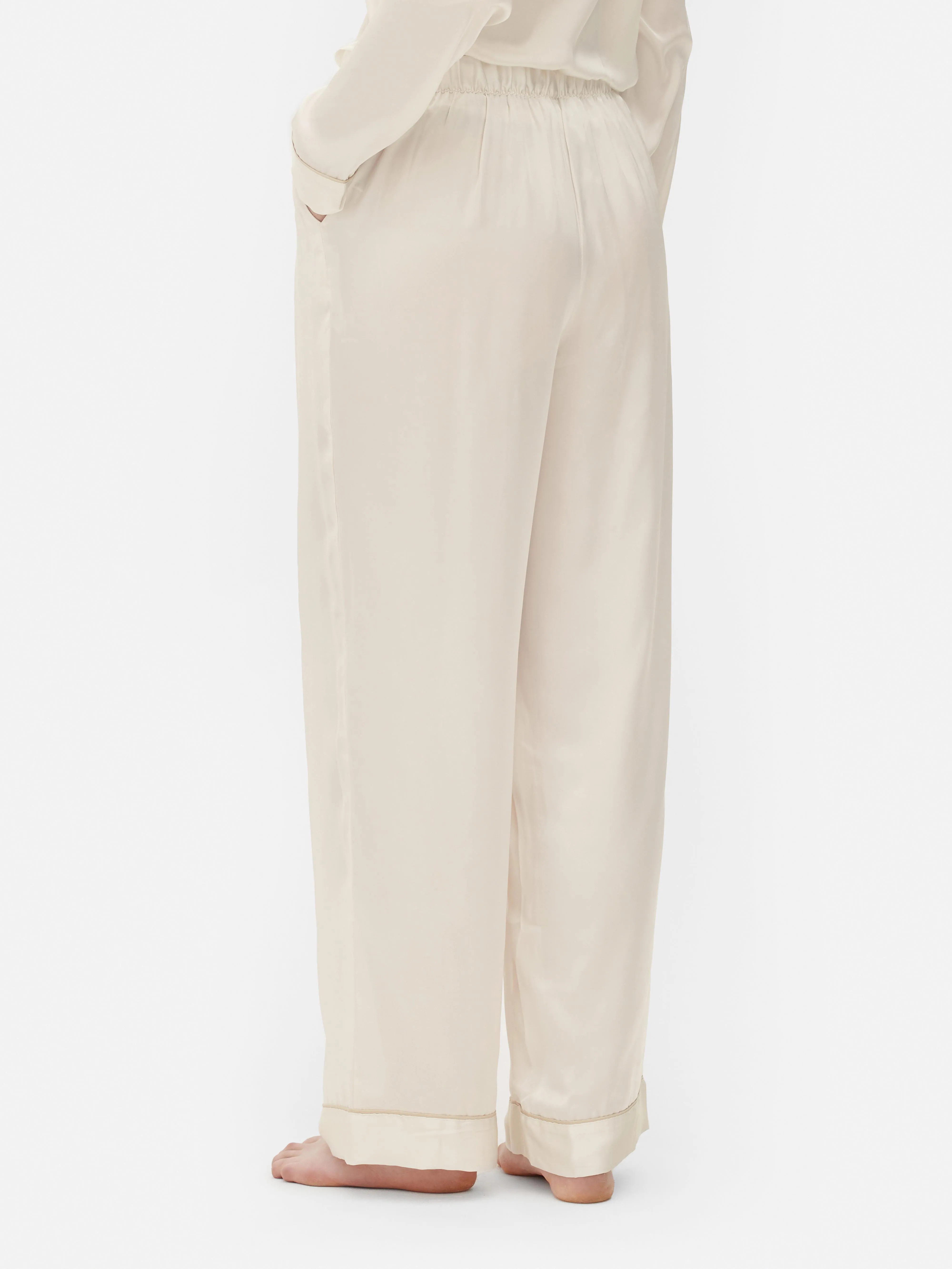 Pantalones de pijama de satén