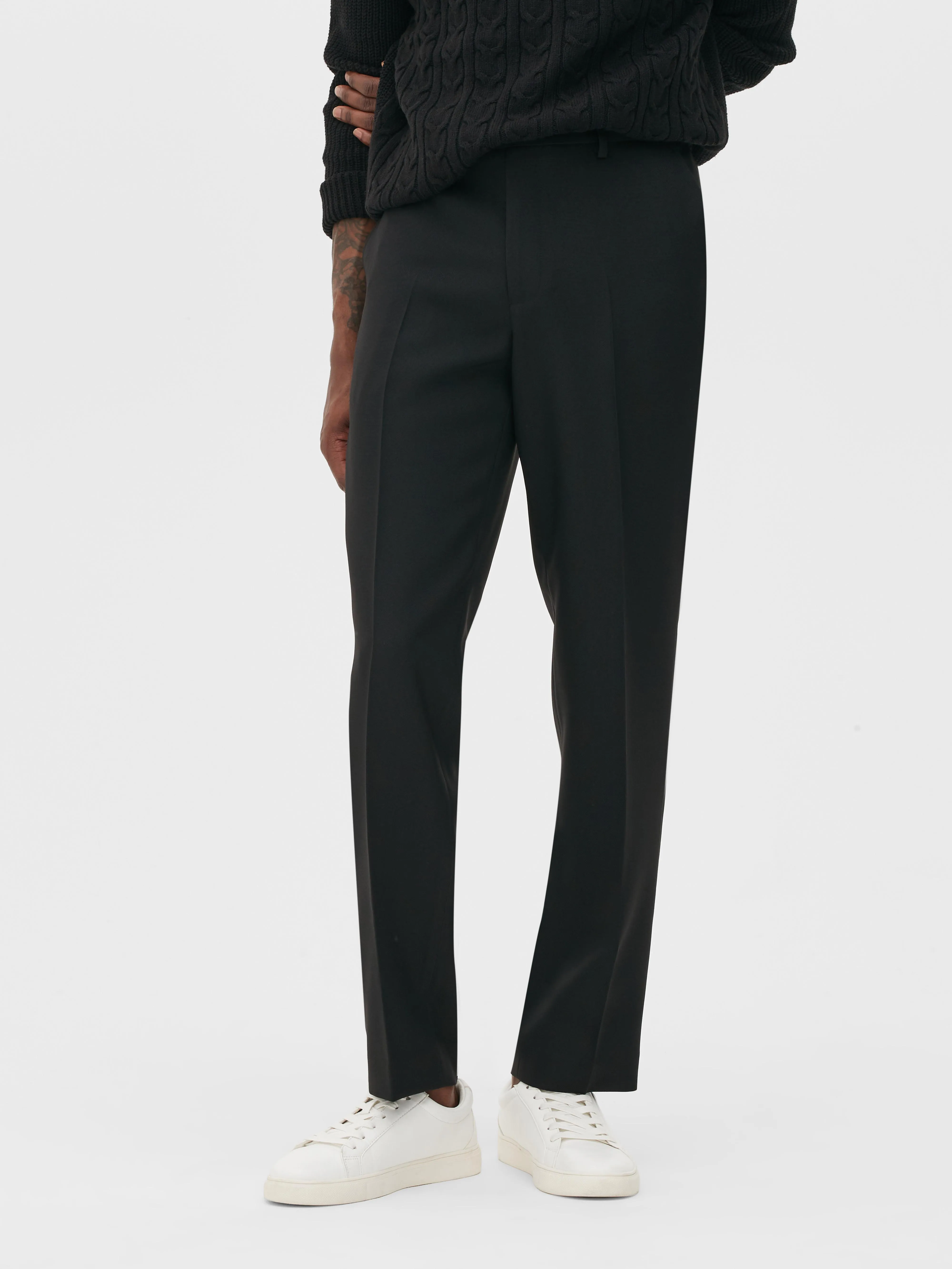 Pantalones de traje de corte recto