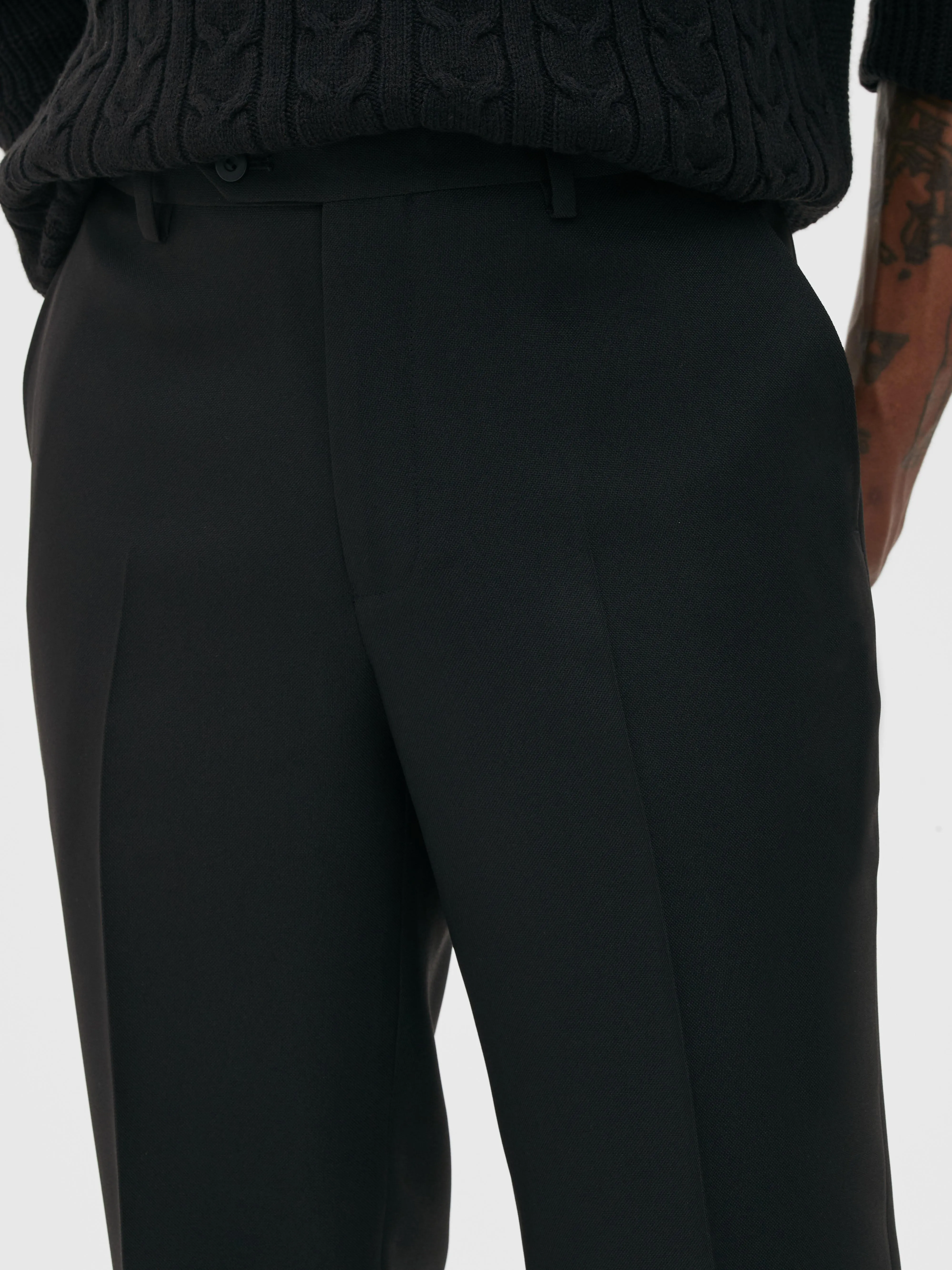 Pantalones de traje de corte recto