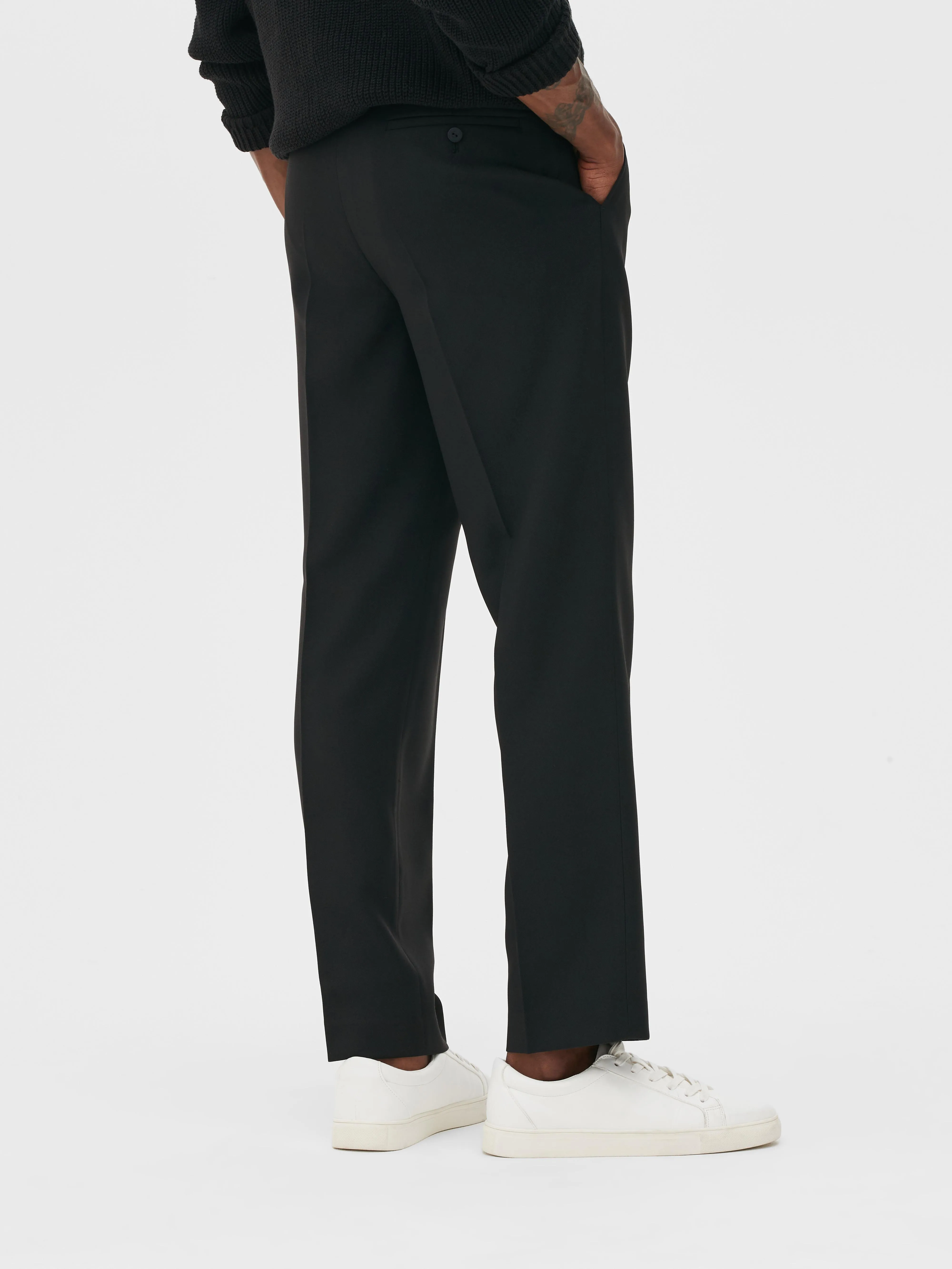 Pantalones de traje de corte recto