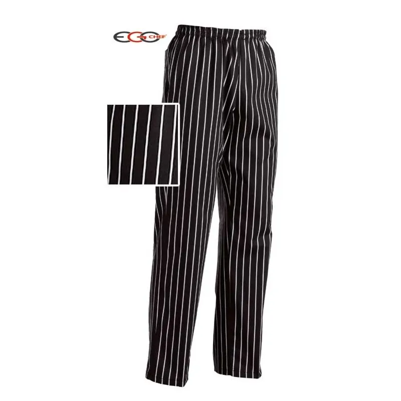 Pantalón cocina rallado ancho