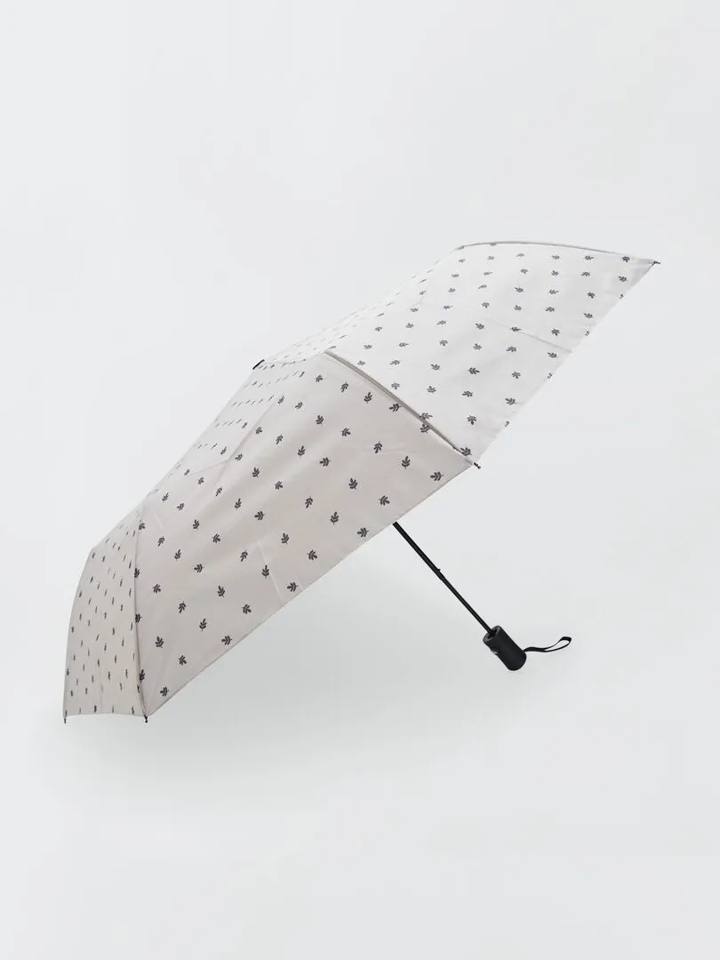 PARAGUAS PLEGABLE CON FUNDA  BEIGE
