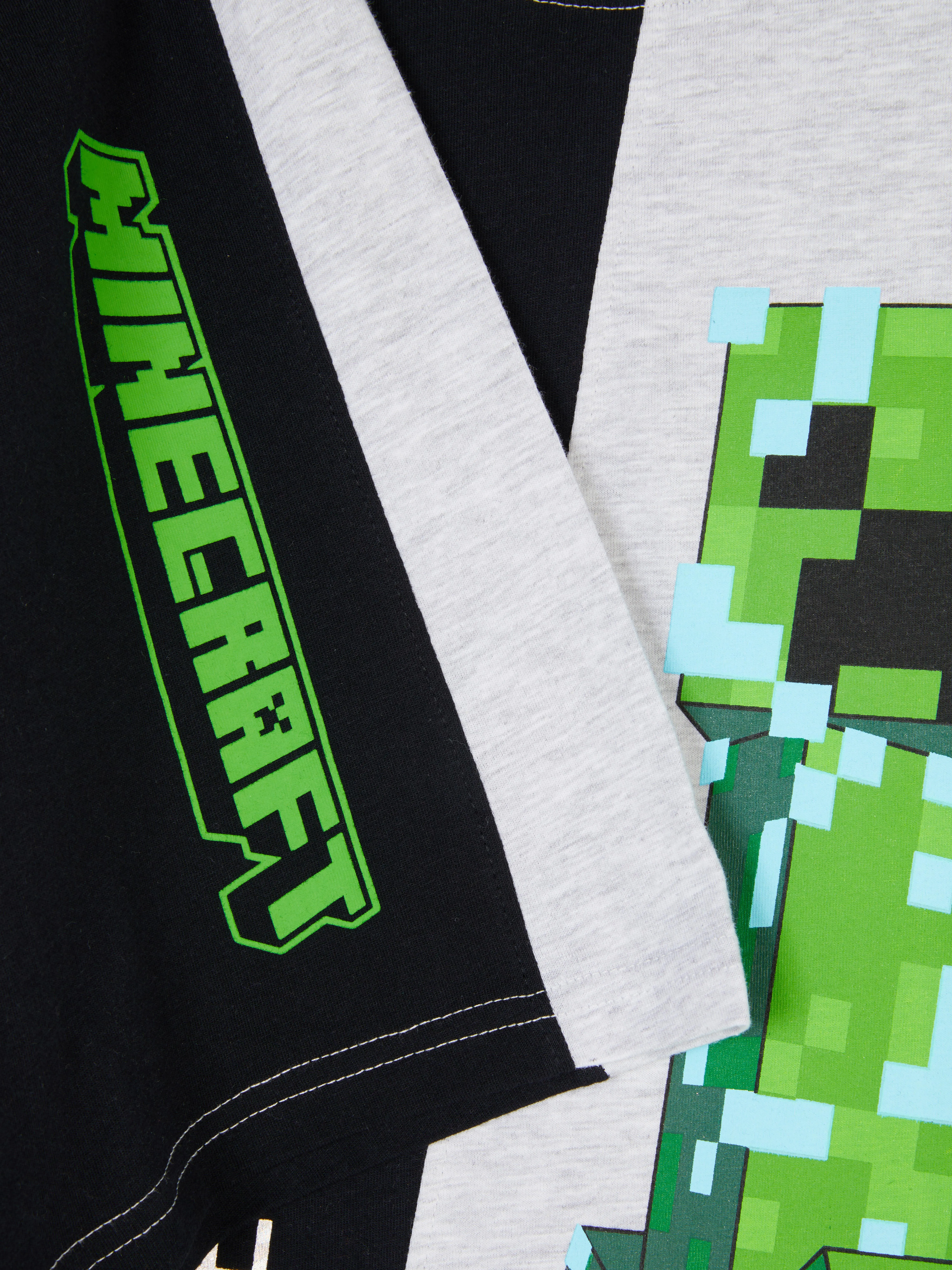 Pijama con bloques de color de Minecraft
