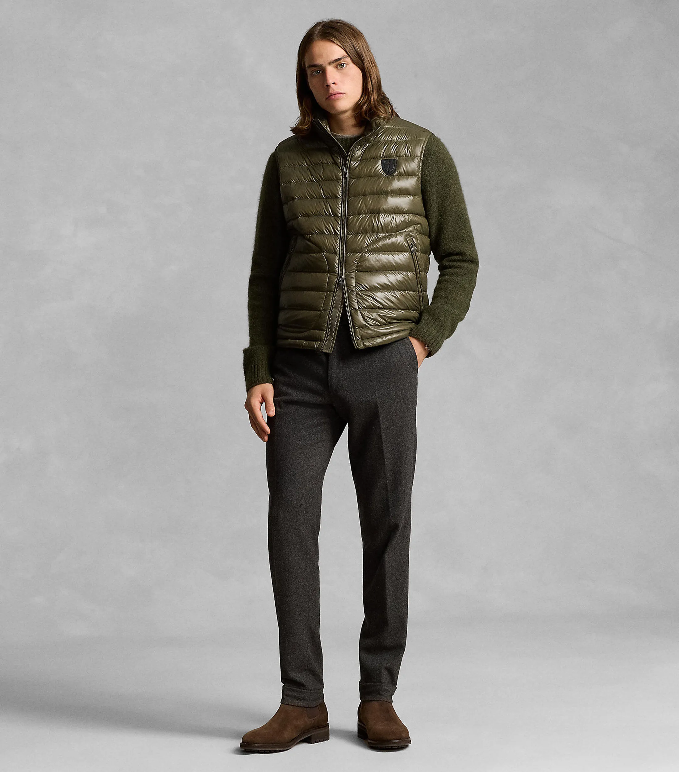 Polo Ralph Lauren Chaleco de plumas brillantes Hombre