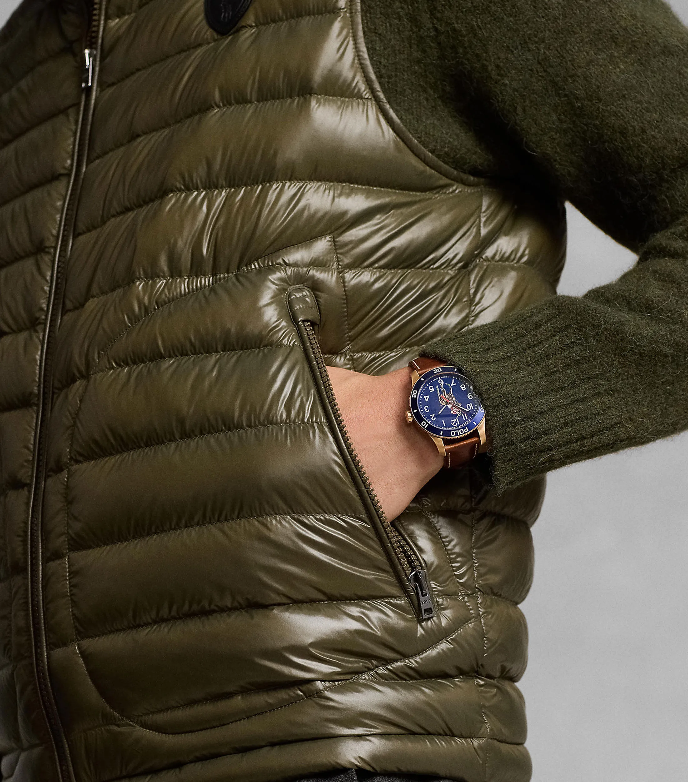 Polo Ralph Lauren Chaleco de plumas brillantes Hombre