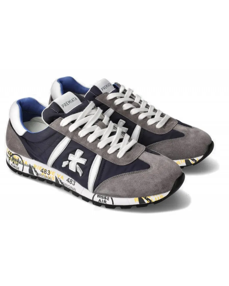PREMIATA  600 BLU/BIANCO