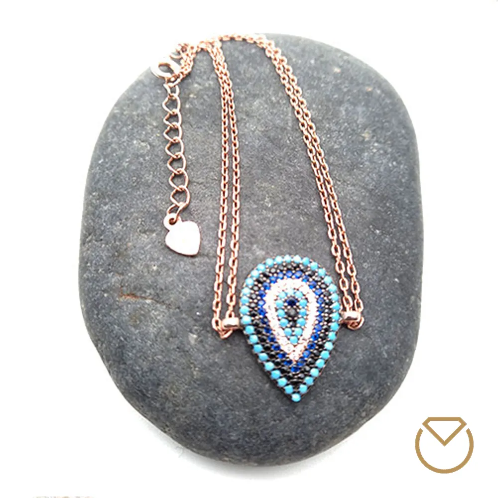 Pulsera en Plata Baño Oro Rosa