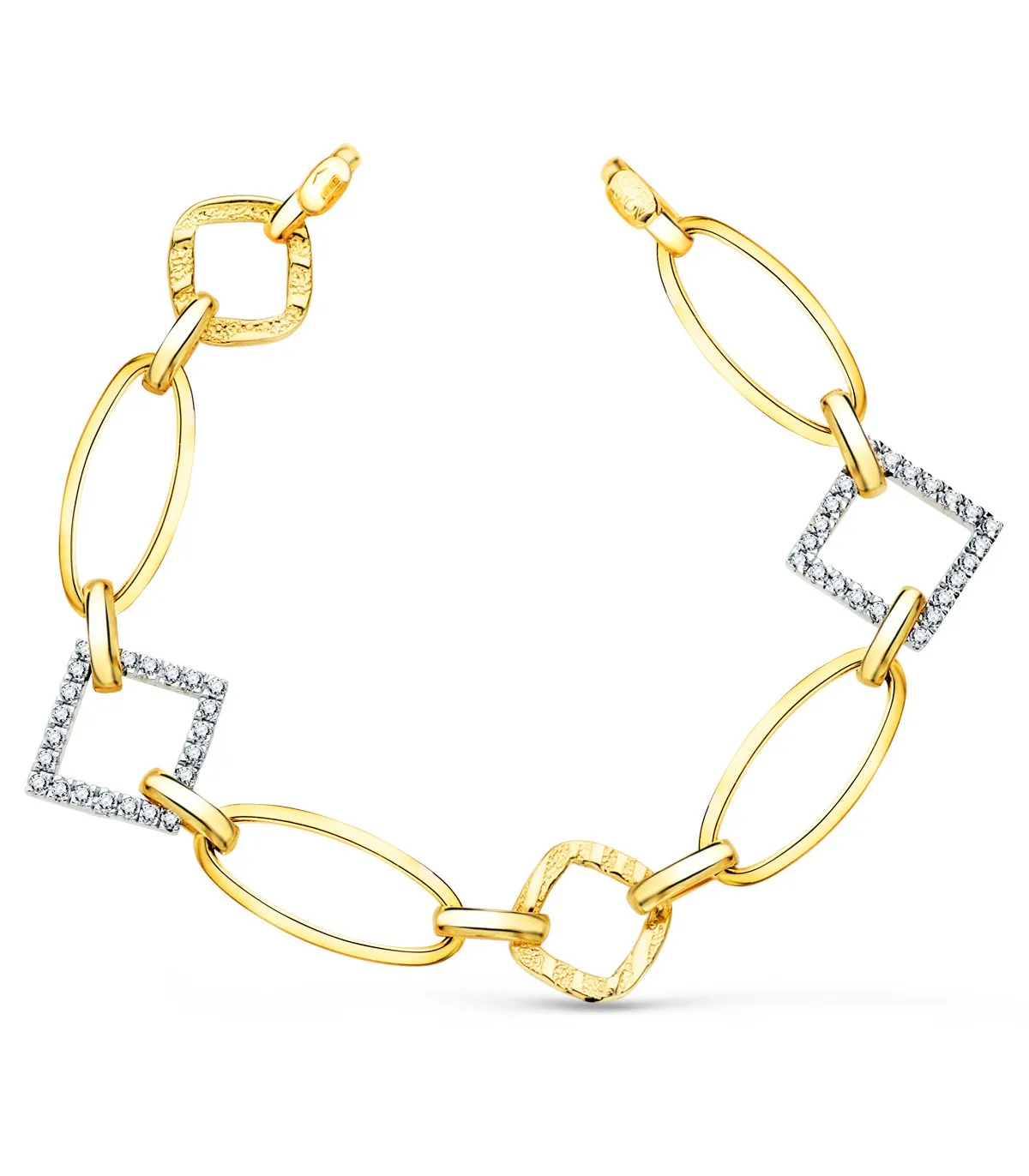 Pulsera Mujer Oro Bicolor 18K Cayetana