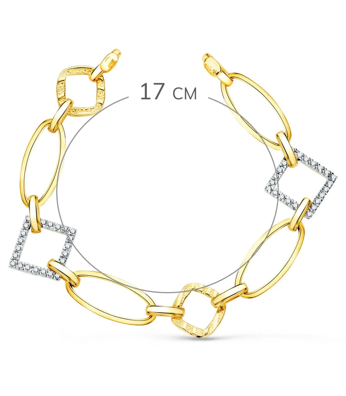 Pulsera Mujer Oro Bicolor 18K Cayetana