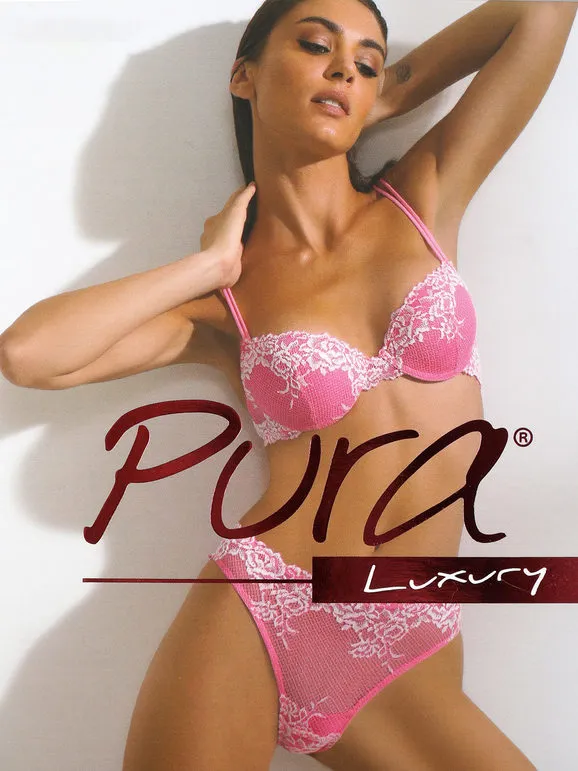 Pura P0787C Ropa interior push up completa + sujetador brasileño