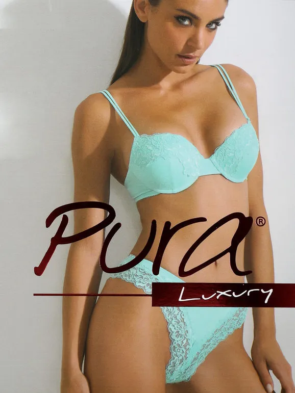 PURA P0796C CONJUNTO PUSHUP MUJER + ROPA INTERIOR BRASILEñA BAMBú