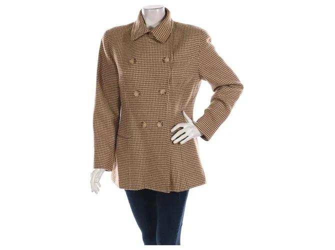 Ralph Lauren Abrigos, Ropa de calle Castaño Multicolor Beige 