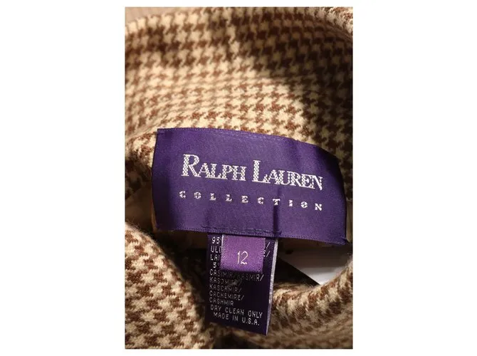 Ralph Lauren Abrigos, Ropa de calle Castaño Multicolor Beige 