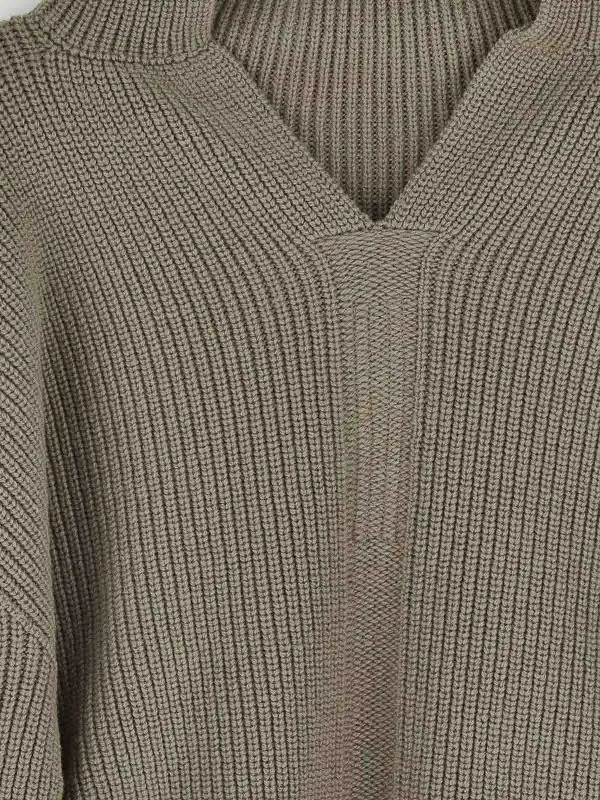 RICK OWENS SUéTER CUELLO REDONDO  GRIS