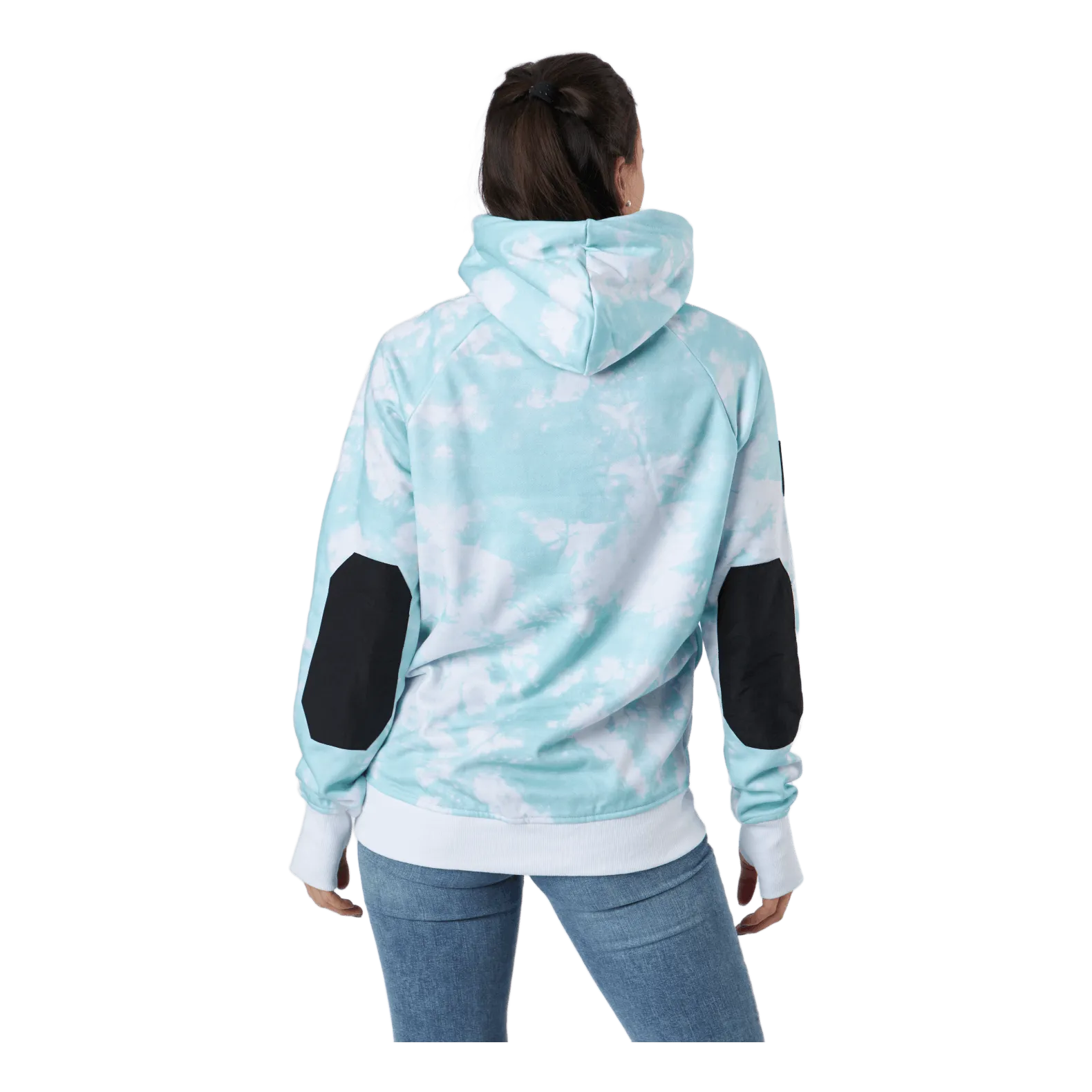 Ropa de color Bowl Hood 2.0 W Tie Dye Turquoise