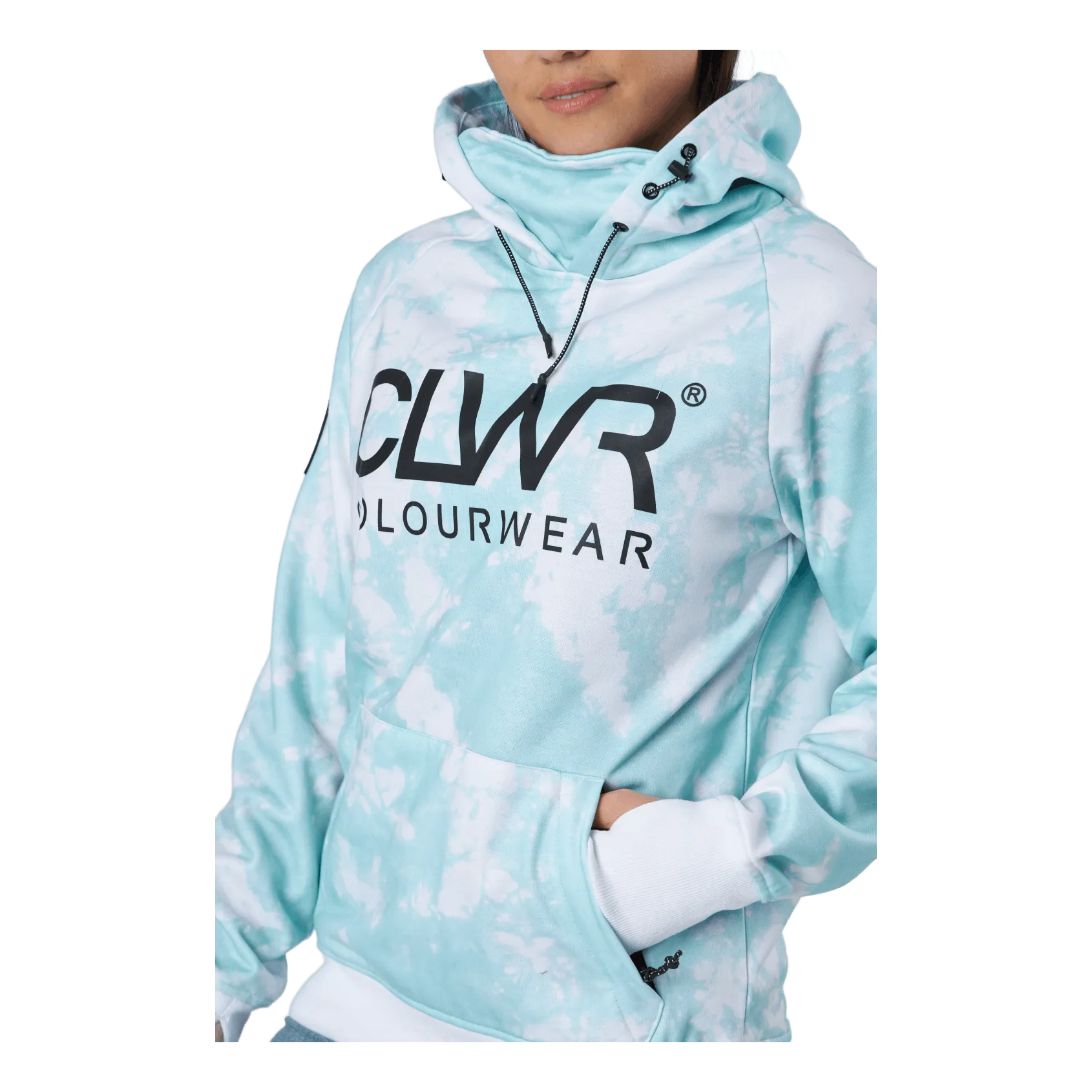 Ropa de color Bowl Hood 2.0 W Tie Dye Turquoise