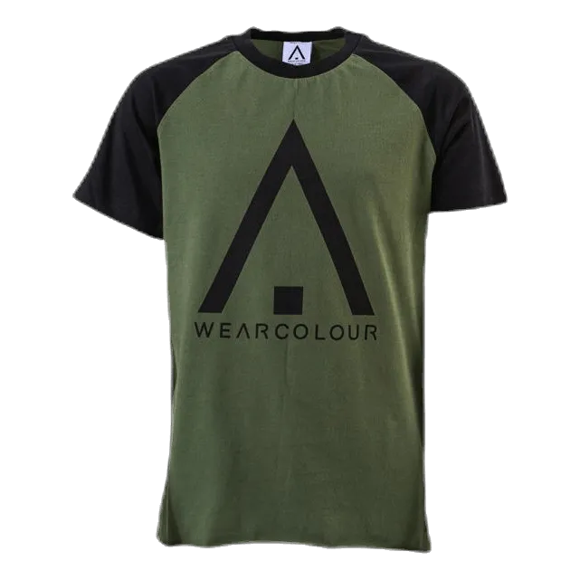 Ropa de color Organic Rag Tee Youth Black/Green