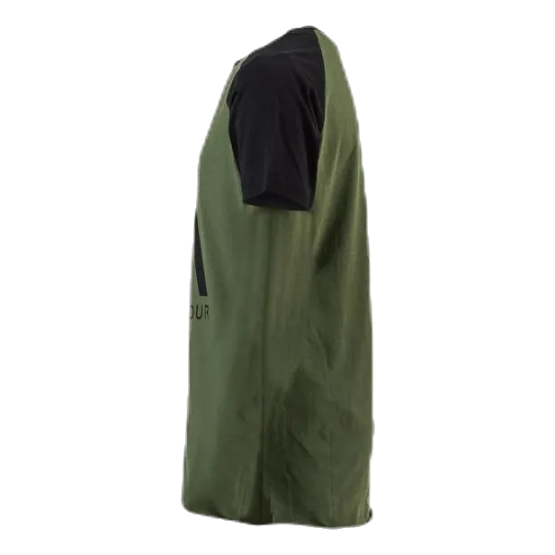 Ropa de color Organic Rag Tee Youth Black/Green
