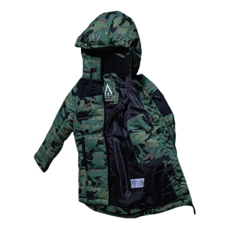 Ropa de color Polar Youth Puff Jacket Patterned/Green