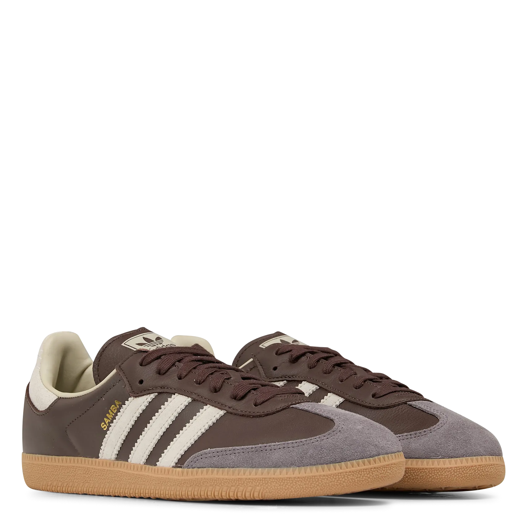 SAMBA OG  ZAPATILLAS BAJAS DE DOS MATERIALES EN MARRON