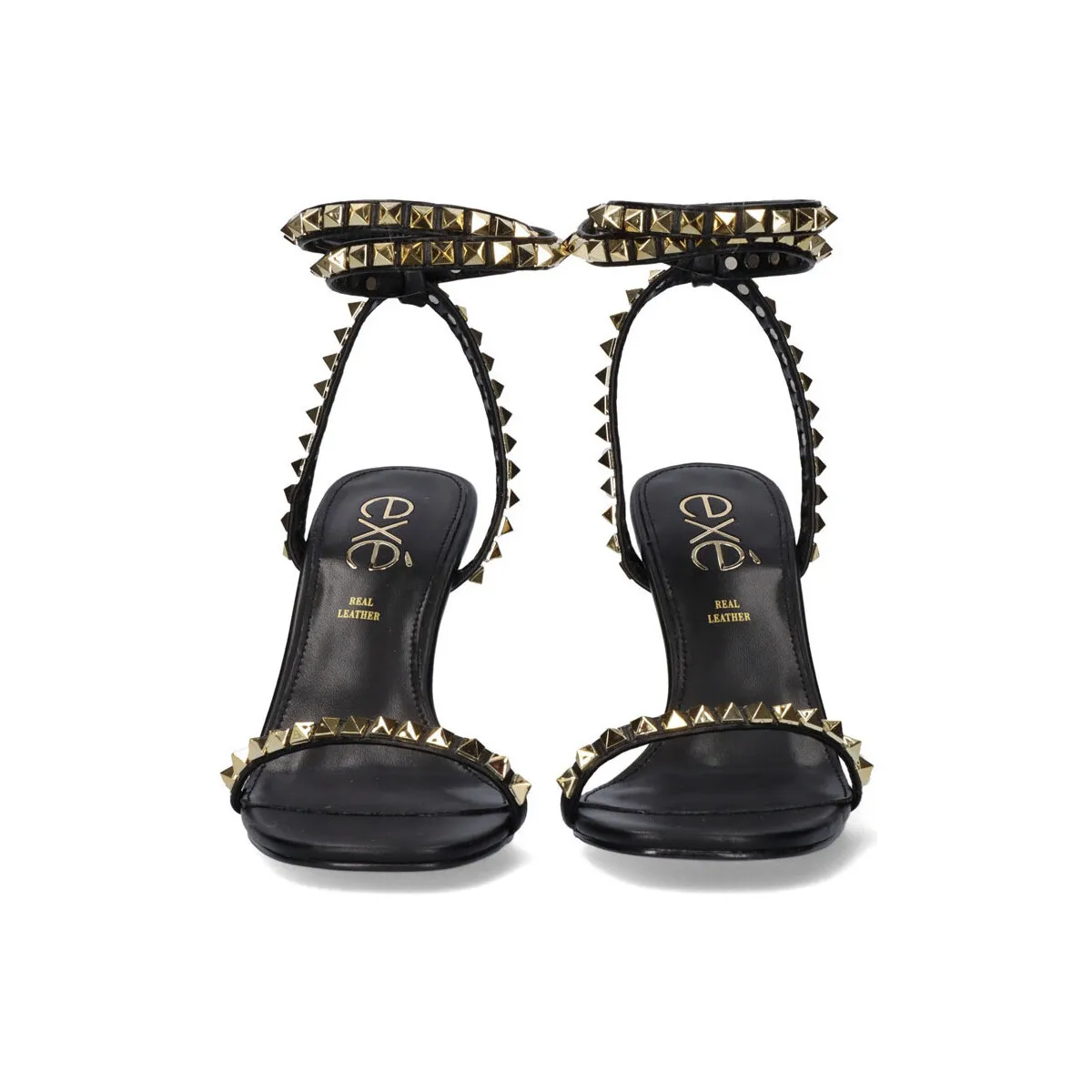 SANDALIA TACÓN EXÉ MAGGIE877 BLACK GOLD