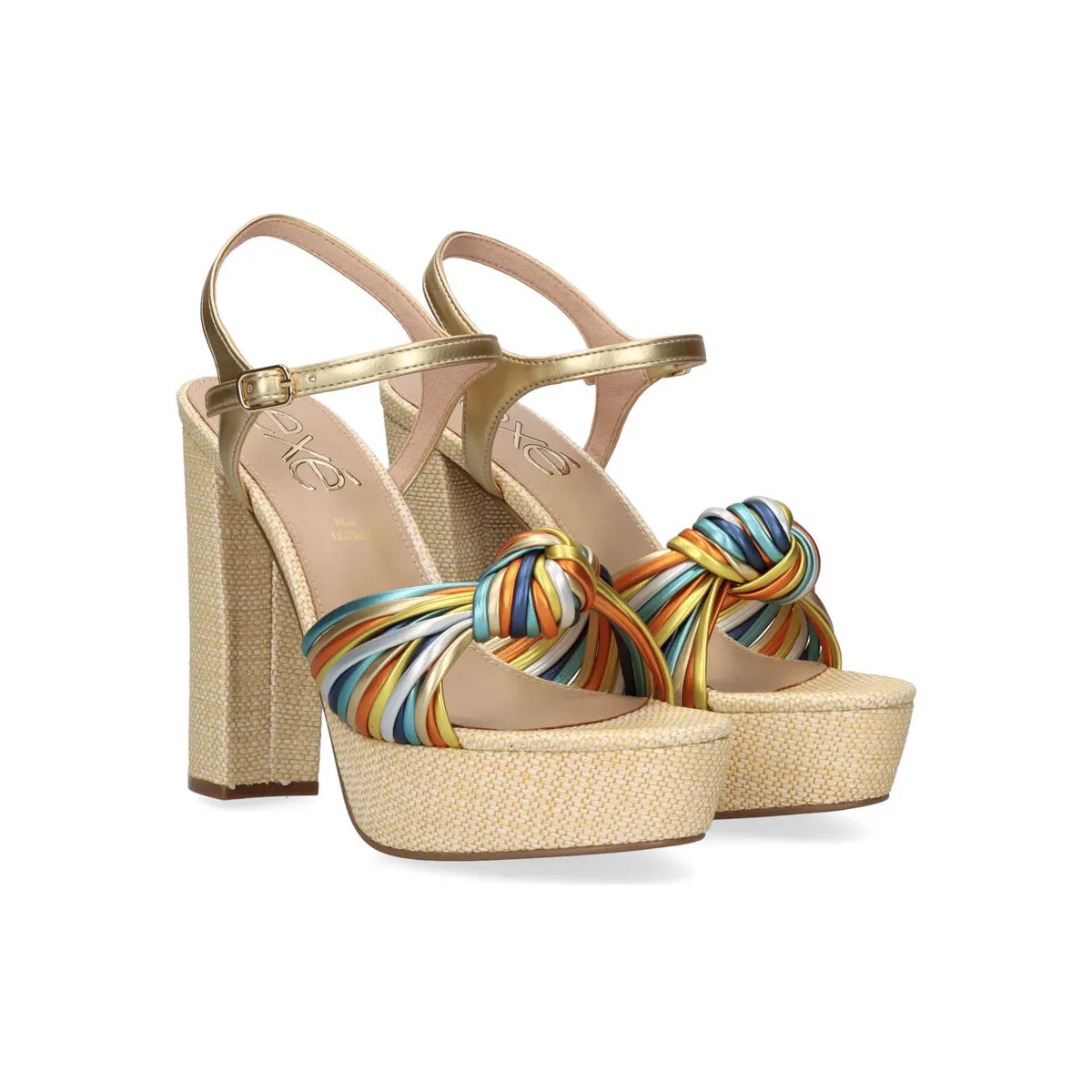 SANDALIA TACÓN EXÉ OPHELIA655 METALLIC MULTICOLOR