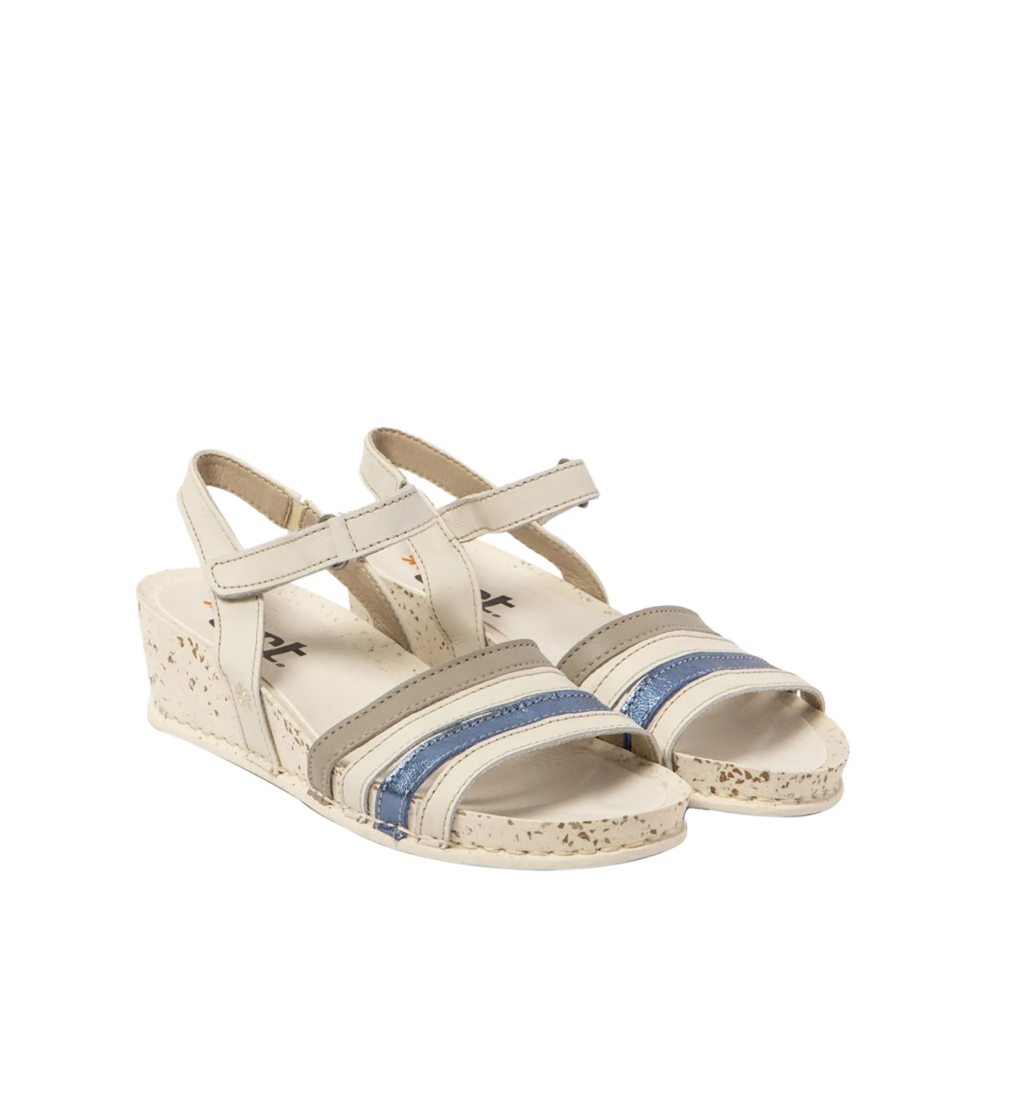 SANDALIAS DE PIEL 1943 MULTICOLOR ALTURA TACóN 4.5CM