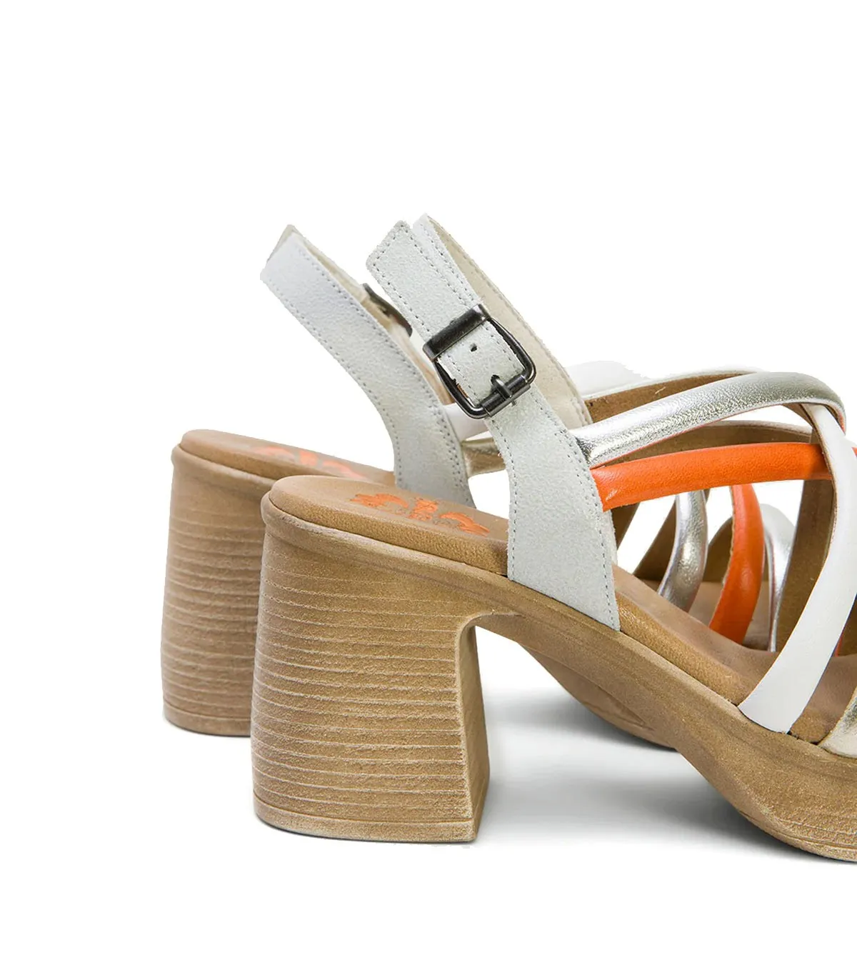 SANDALIAS DE TACÓN BLANCAS PORRONET IDRA 3051