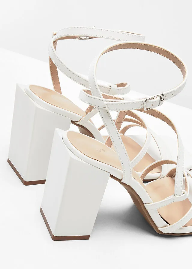 Sandalias de tacón Blanco