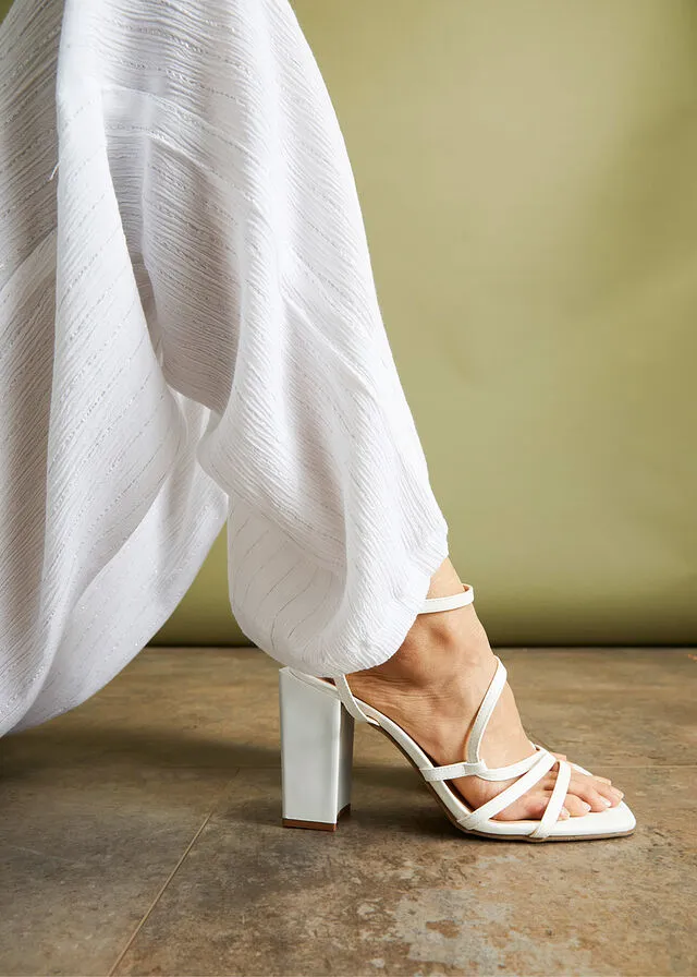 Sandalias de tacón Blanco