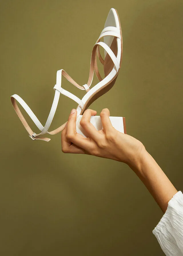 Sandalias de tacón Blanco