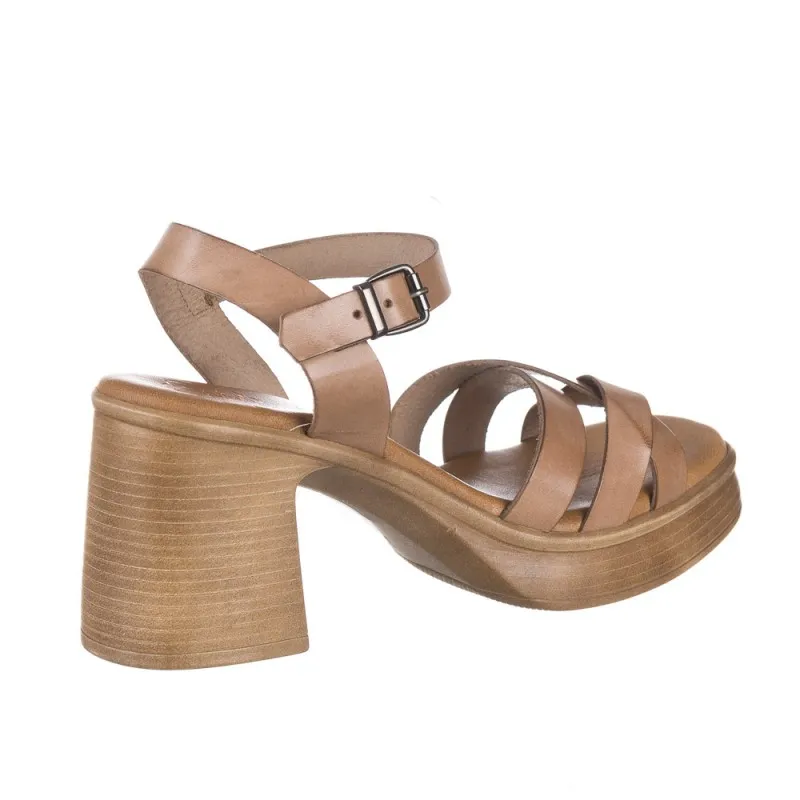 Sandalias De Tacón Porronet 3052 Mujer Taupe