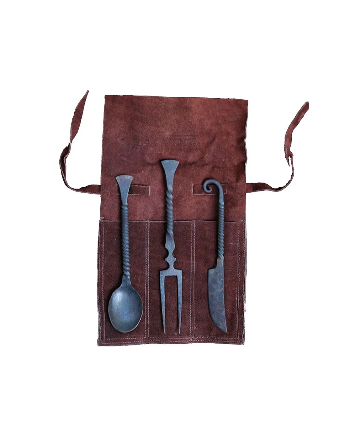 Set de 3 cubiertos medievales con funda