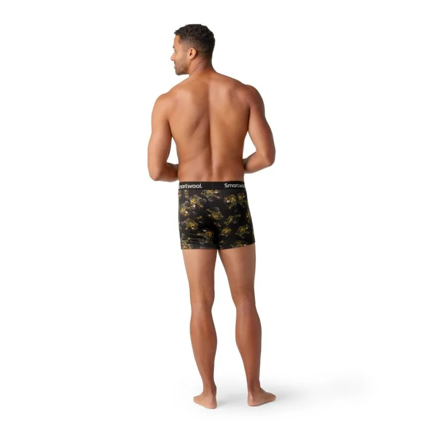Smartwool Hombre Ropa interior y Básica Merino Print Boxer Breif Boxed Negro 