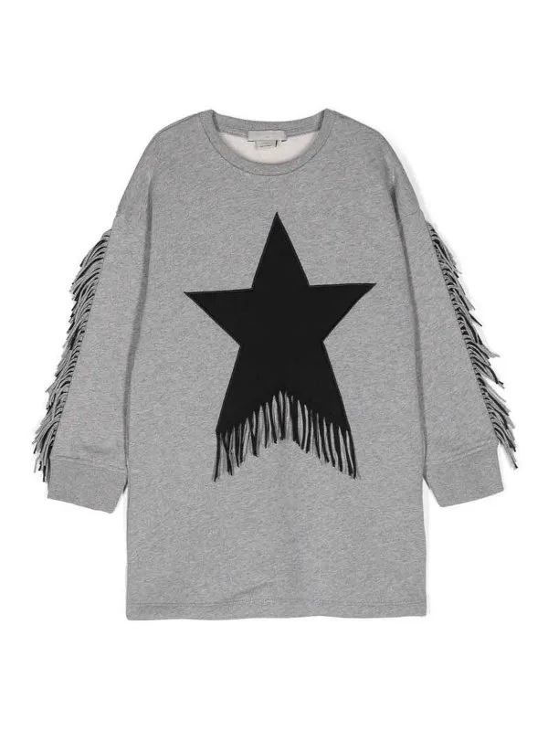 STELLA MCCARTNEY SUéTER CUELLO REDONDO  GRIS
