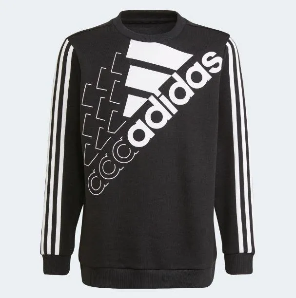 Sudadera Adidas Essentials Logo Sweat Niños Negra/Blanca