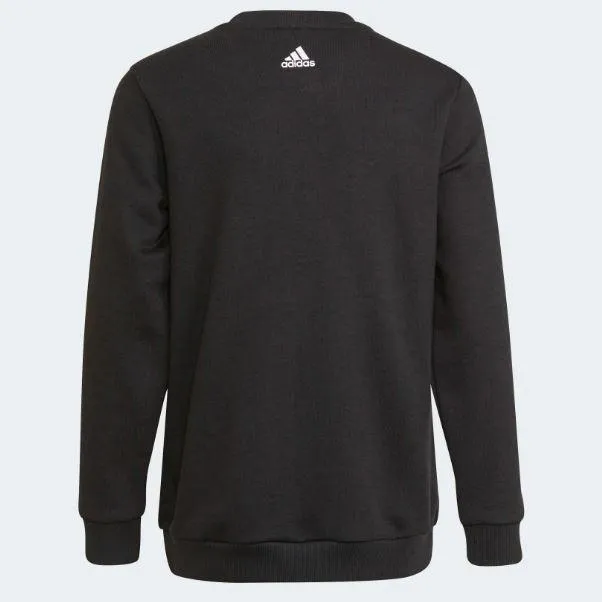 Sudadera Adidas Essentials Logo Sweat Niños Negra/Blanca