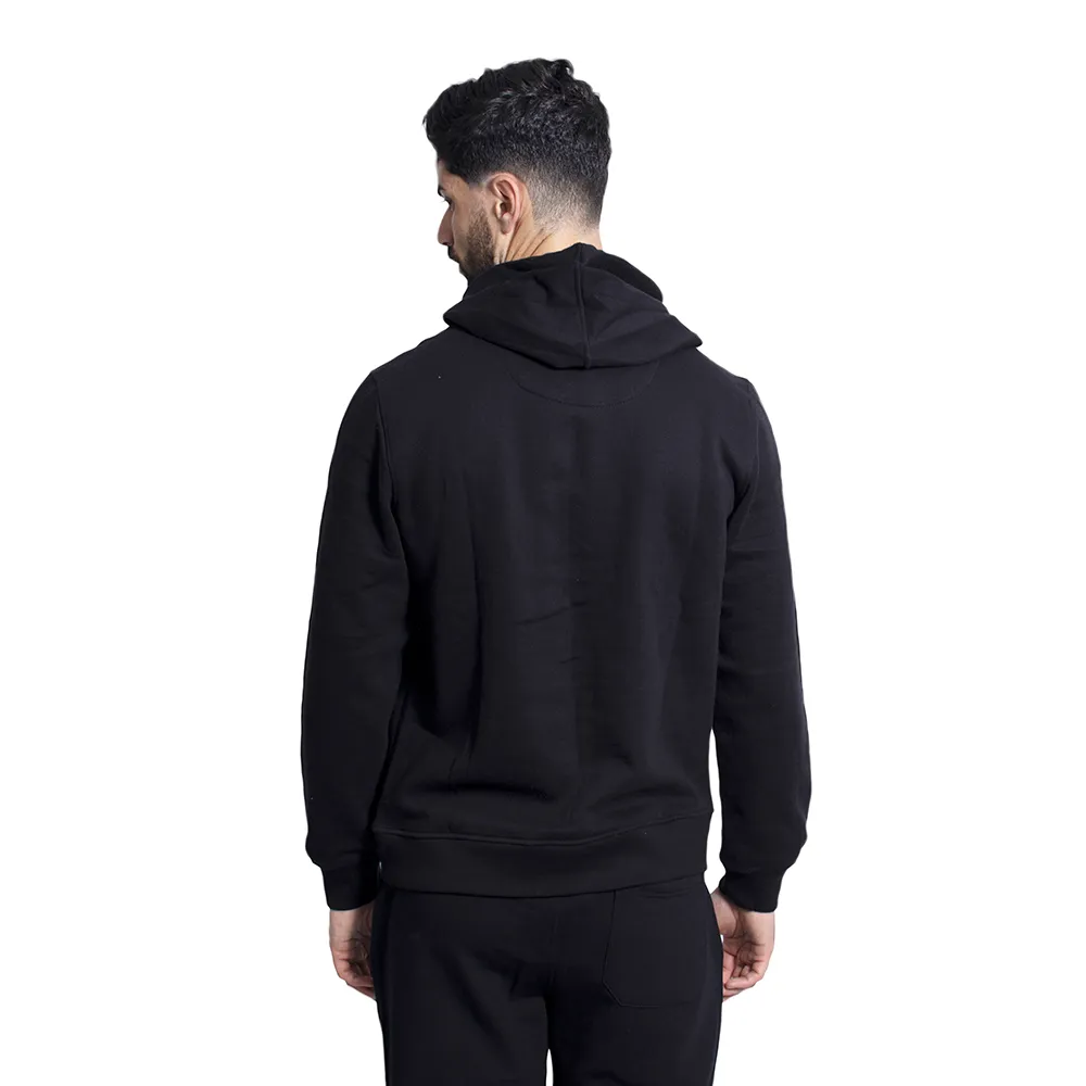 Suéter con capucha estampado