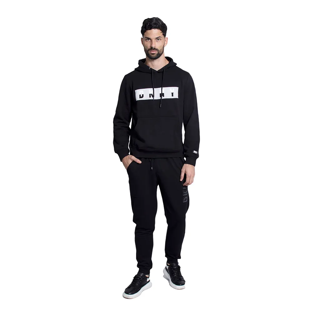 Suéter con capucha estampado